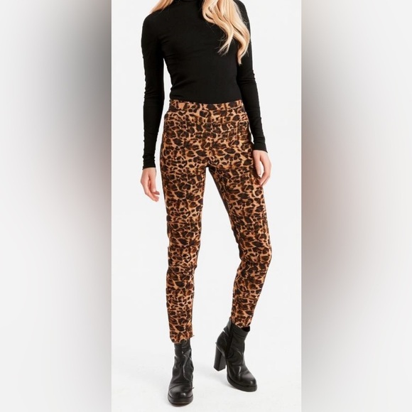 Leopard Print Leggings Colori Animal Print Leggings Made In Canada Size 11 - Picture 3 of 9